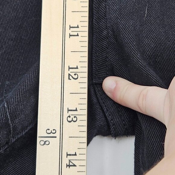 Copper Rivet Distressed Zipper Jeans Black Men’s Size 44x31 Punk Goth Moto Edgy - Picture 10 of 12